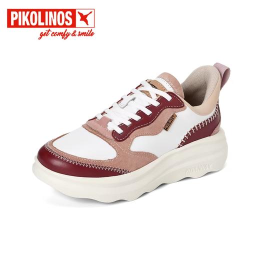 【Pikolinos 】  B3F | 派高雁秋季牛皮深口圆头系带拼色运动休闲鞋PL253002 商品图0