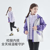 cicochild25年冬季新款亲子中大女童异质拼接棉服抗静电纯色外套 商品缩略图2