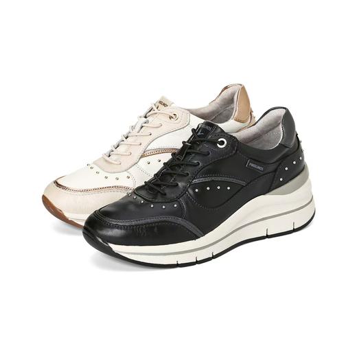 【Pikolinos】  B3F |  派高雁秋季牛皮／羊皮深口拼色系带运动鞋PL255802 商品图3