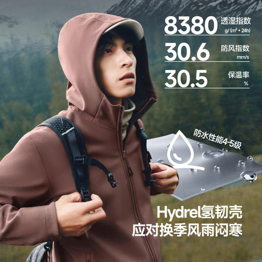 【蕉下精选】蕉下男士三合一氢绒软壳外套 ST01925+ST01825 商品图2