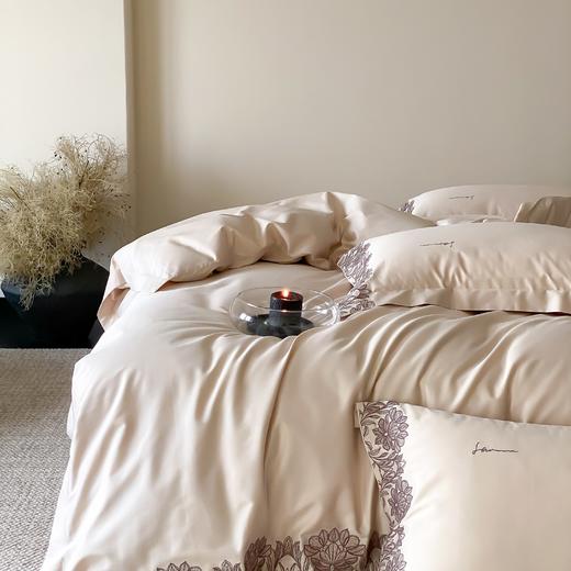 自然醒A类50支全棉刺绣四件套-简蔓AN 商品图11