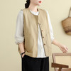 GYH 853休闲简约无袖背心洋气时尚显瘦开衫马甲 商品缩略图2