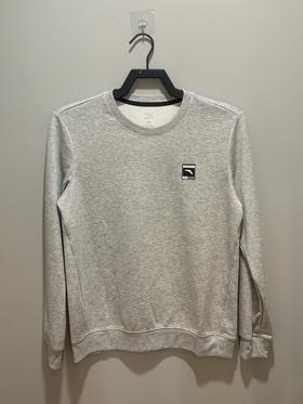 安踏2025秋季新款男圆领长袖T恤套头卫衣舒适圆领打底衫152547707