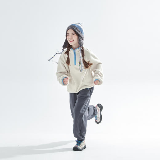 cicochild25年秋冬新款亲子中大女童摇粒绒卫衣抗静电保暖上衣 商品图4