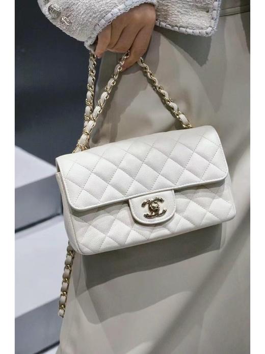 香奈儿 荔枝纹牛皮 CF尺寸20迷你皮穿链条包（LZ） 商品图5