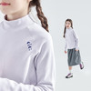 灰紫 白色预售1.4发 cicochild25年秋冬季新款亲子中大女童中领打底衫温芯绒保暖上衣 商品缩略图1