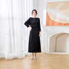 ASE纯色高端大气桑蚕丝连衣裙简约通勤 商品缩略图3