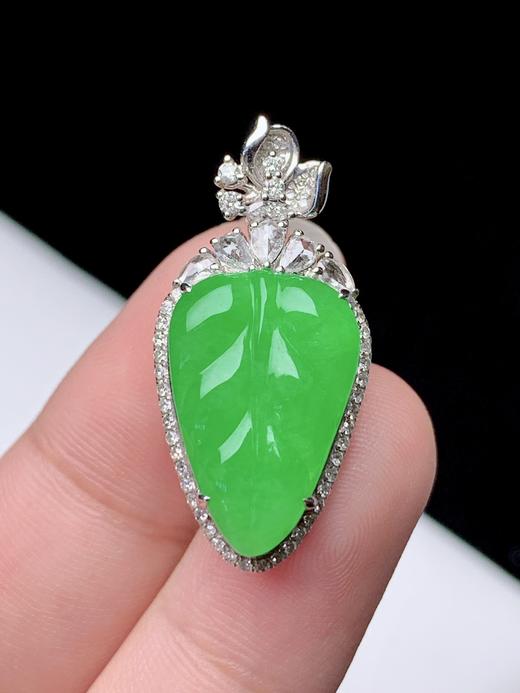叶子翡翠吊坠 商品图4