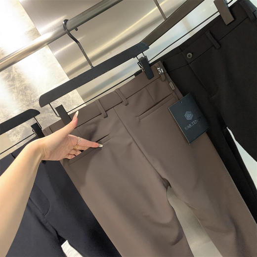 撤柜399！四防黑科技男士春秋冬新款垂坠丝滑细腻大弹力直筒休闲裤长裤！ 商品图3