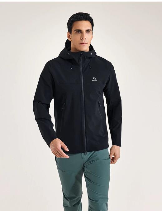 点此购买 凯乐石春秋季男士M8连帽软壳冲锋衣 bk 329471 商品图4