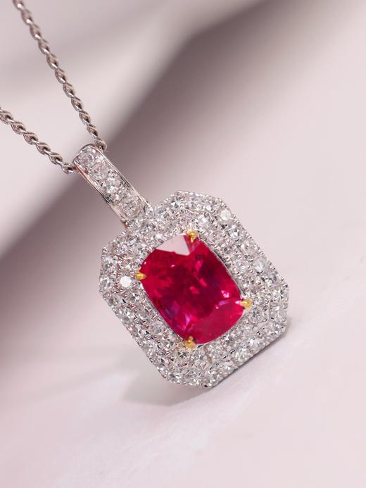 1ct刻面红宝石吊坠 商品图1