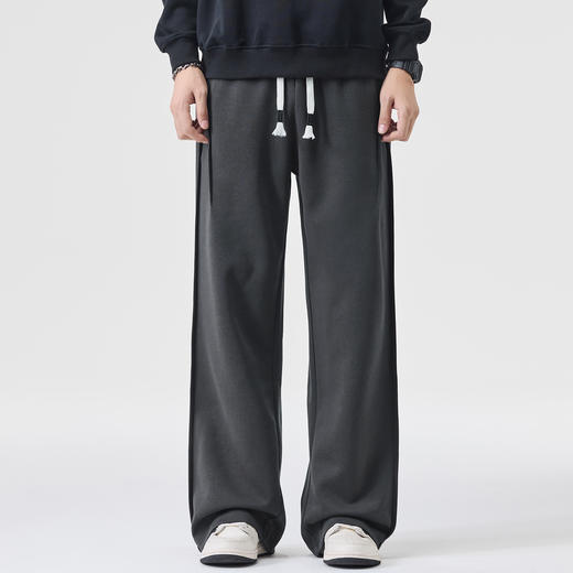 【DQ】大依优型大码男装新品加长版阔腿休闲裤男宽松百搭垂感直筒长裤 商品图4