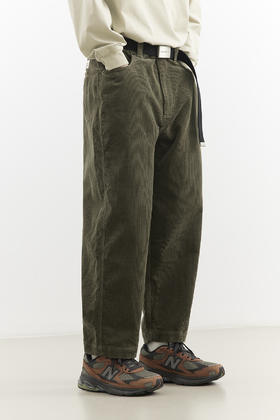 吃茶去chichaqu2025重磅灯芯绒锥形九分裤经典复古宽松休闲百搭