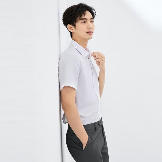 【莫代尔/7A抗菌2A防螨】柒牌男士短袖衬衫2025夏季新品商务衬衣128A71420 商品图1