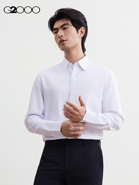 G2000【防紫外线/免烫/防透视/商场新款】男装FW25通勤长袖衬衫56129012