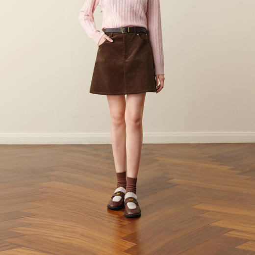 【严选】诗凡黎春秋梭织短裙7G9140831 商品图0