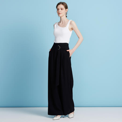 EITIE爱特爱夏季新款百搭时尚减龄修身无袖针织衫7701409 商品图10