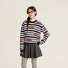 笛莎Deesha青少年女童毛衣2025冬季女童字母条纹合体毛衣 商品缩略图1