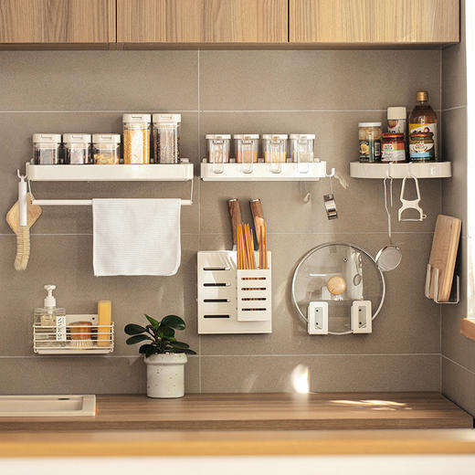 懒角落厨房壁挂置物架（锅盖/砧板/刀架） 商品图1