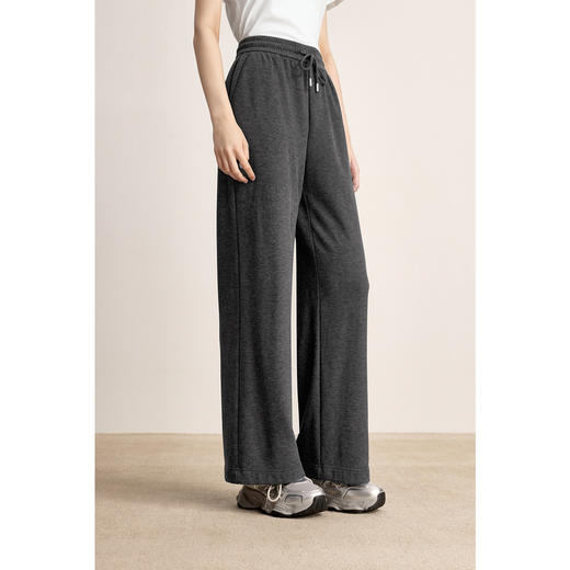 【商场同款】【商场同款】诗凡黎松紧腰系带直筒裤2024冬新款裤子3FA652321R-3 商品图2