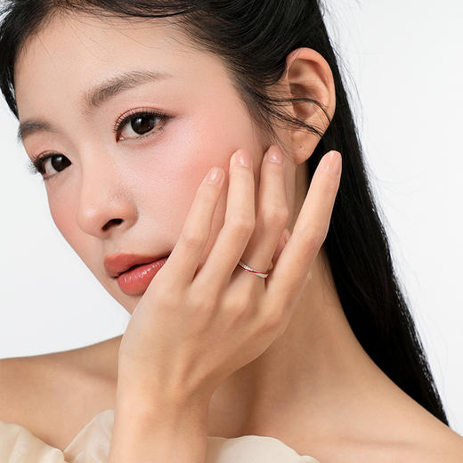 卡蒂罗KADER 流光情丝情侣对戒 925银恋爱频率莫比乌斯环爱无止境轻奢发光小众高级感设计开口可调节一对 戒指 男女同款情侣款 银色 礼盒款 商品图7