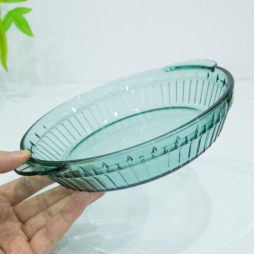 热卖！高颜值餐具8件套！高硼硅钻石琥珀/海棠碗盘套装 加厚玻璃 可进烤箱微波炉 商品图7