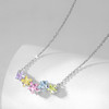 卡蒂罗/KADER  彩虹星语项链 镶嵌五色闪锆夏季多巴胺璀璨星河童话甜美可爱可调节锁骨链 商品缩略图4