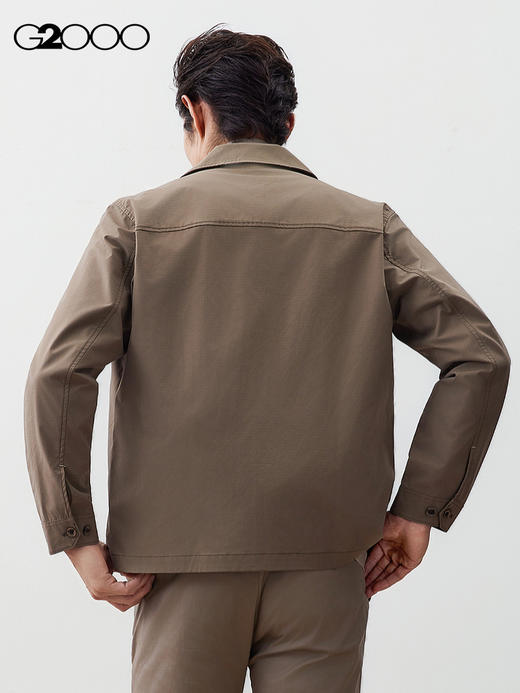 G2000【工装风/商场新款】男装FW25垂感顺滑时尚百搭休闲夹克外套56182064 商品图1