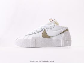 耐克SACAI x Nike Blazer Low解构低帮休闲运动板鞋DD1877-200男女鞋