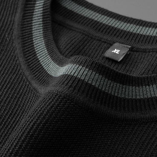 【DPF】大依优型大码男士短袖针织衫圆领毛衫秋季新款加肥加大码时尚休闲圆领半袖提花短袖商务轻奢针织衫短袖毛衫 商品图2