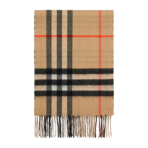 BURBERRY 巴宝莉 男女同款双面两用羊绒格纹围巾 格子 8090952 A3888 商品图1