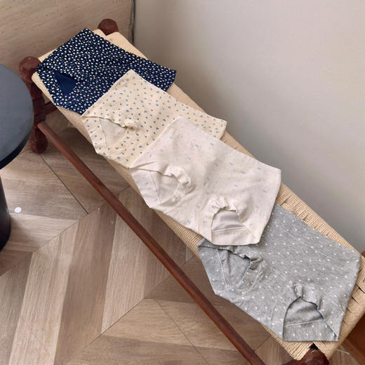 樱姿霞 花间碎花千金纯棉大码女士内裤 中腰舒适不挑身材 4条装 商品图7