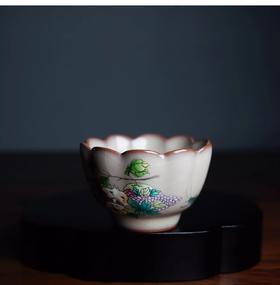 哥窑/致巧款/菡萏杯（石榴）