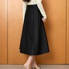 「自」全新升级【铂金会员192/天猫259/差价67】(11722)洛诗琳新款复古气质高腰半身裙2025秋季重工钉珠直筒A字裙 商品缩略图4