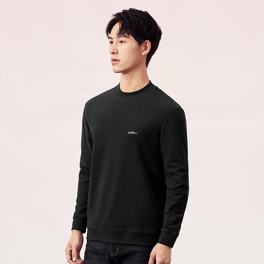 柒牌保暖长袖内衣男士衣服秋冬新款套头时尚休闲百搭打底上衣男装129F70400 商品图2