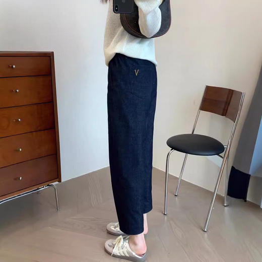 SYJ1061色织棉牛仔萝卜裤 商品图2