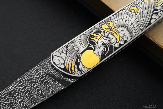三希堂  现代刀系列  龙凤呈祥  未开刃 商品图3