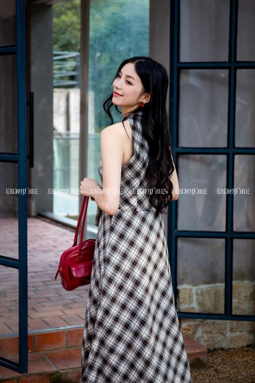 【门店同款】ENJOY秋季“浮光织影”游牧格纹两件套 165443977 商品图5