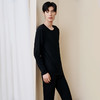 金三塔桑蚕丝羊毛简约打底衫打底裤男宽松舒适保暖内衣秋衣秋裤男 NZMFD720+NZMFD901 商品缩略图2