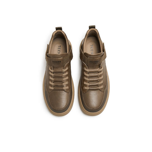 【云粉节】BF楼天美意2025冬新款英伦复古风工装鞋绑带男皮鞋3WX01DM5吊牌价999活动价639 商品图3