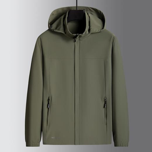 【可拆卸帽】【DSF】大依优型大码男装新款连帽外套男青年加肥加大码运动休闲立领连帽夹克 商品图5