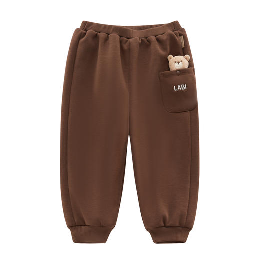 拉比童衣i5-4休闲小熊束口长裤LYDC101421 商品图1
