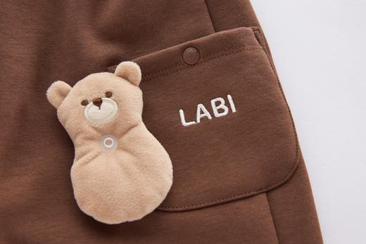 拉比童衣i5-4休闲小熊束口长裤LYDC101421 商品图3