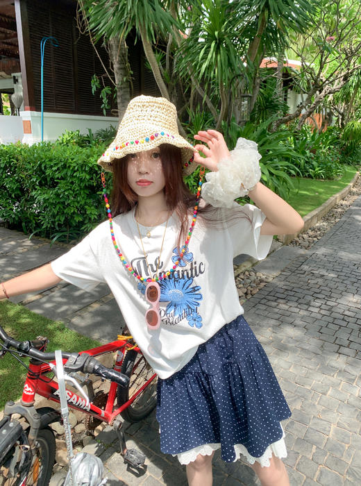 <曾小咸推荐>现货秒杀！最后一波 ！雏菊印花短袖 日常109.99 立减60 秒杀49.99！波点拼接蕾丝半身裙 日常129.99 立减70 秒杀59.99！ 商品图6