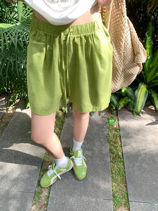 <曾小咸推荐>现货秒杀！微信超特价！白色短袖 日常119.99 立减50 秒杀69.99！果绿短裤 日常119.99 立减60 秒杀59.99！ 商品图7