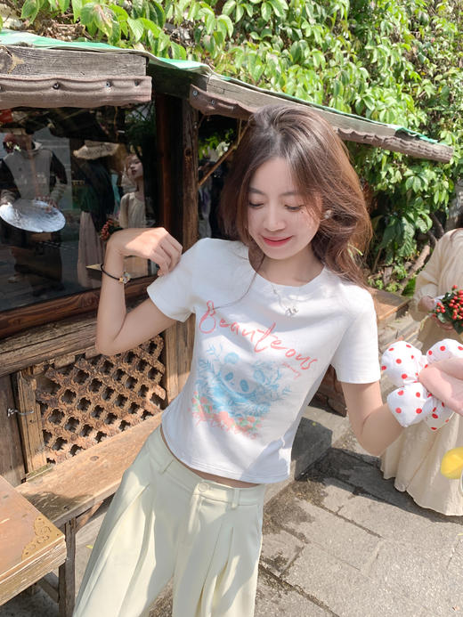 <曾小咸推荐>现货秒杀！最后一波 ！浅黄色垂感宽松西装休闲裤 日常169.99 立减90 秒杀79.99！熊猫印花短袖 日常99.99 立减40 秒杀59.99！！ 商品图9