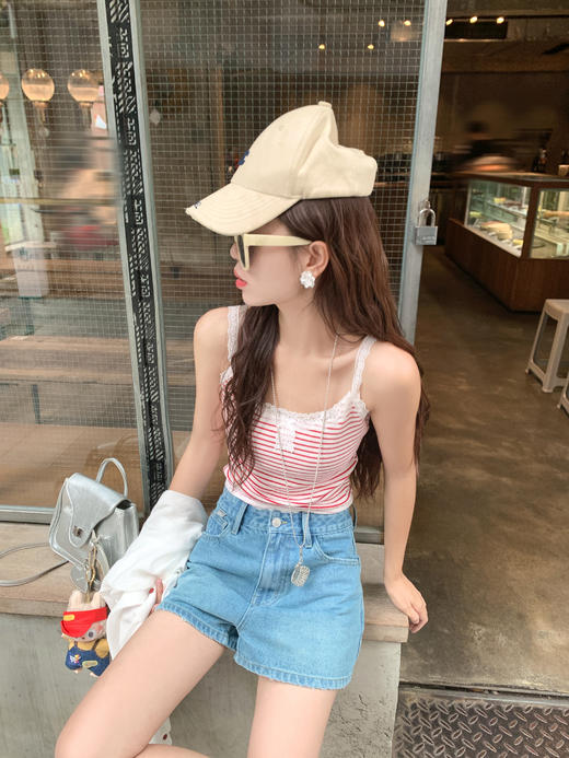 <曾小咸推荐>现货秒杀！最后一波 ！红色条纹背心 日常79.99 立减40 秒杀39.99！ 商品图5