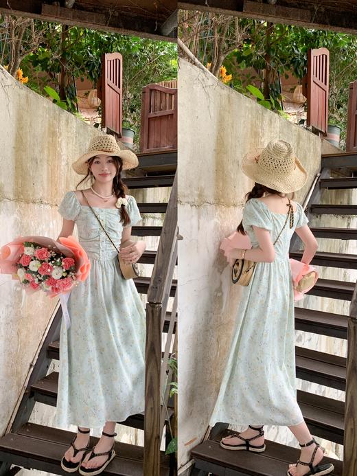 <曾小咸推荐>绿花方领连衣裙 日常169.99 立降80  秒杀价89.99 ！ 商品图14