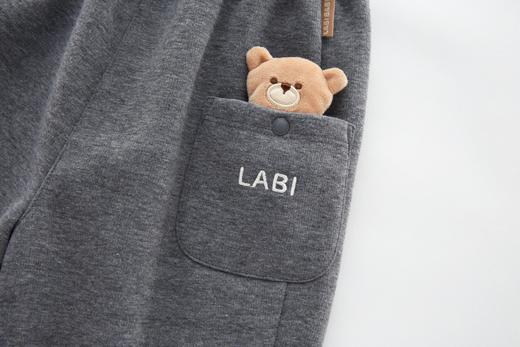 拉比童衣i5-4休闲小熊束口长裤LYDC101421 商品图7