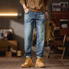 【DQ】大依优型大码男装微锥小脚牛仔裤男宽松加大码弹力复古长裤 商品缩略图5